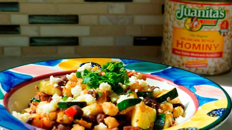 Hominy & Black Bean Stir Fry Juanita's Foods