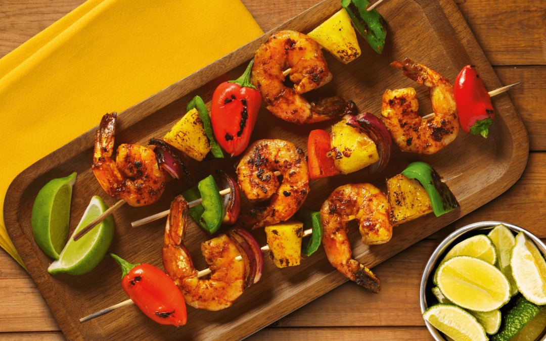 Tamarind Orange Shrimp Skewers